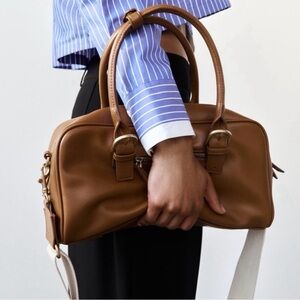 Zara zippered duffle bag [NEVER WORN]